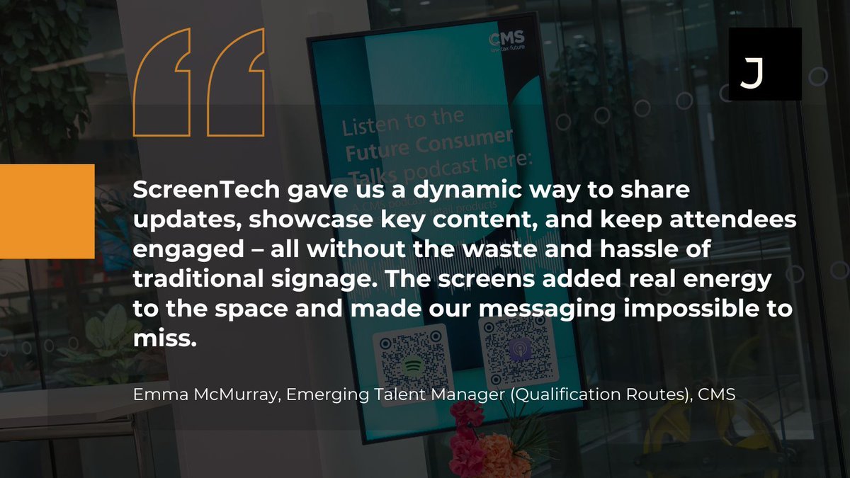 A big thank you to Emma at CMS for sharing such great feedback on using ScreenTech at the CMS Academy 🙌

📸 Read the full case study and see ScreenTech in action: buff.ly/hsg1hWz