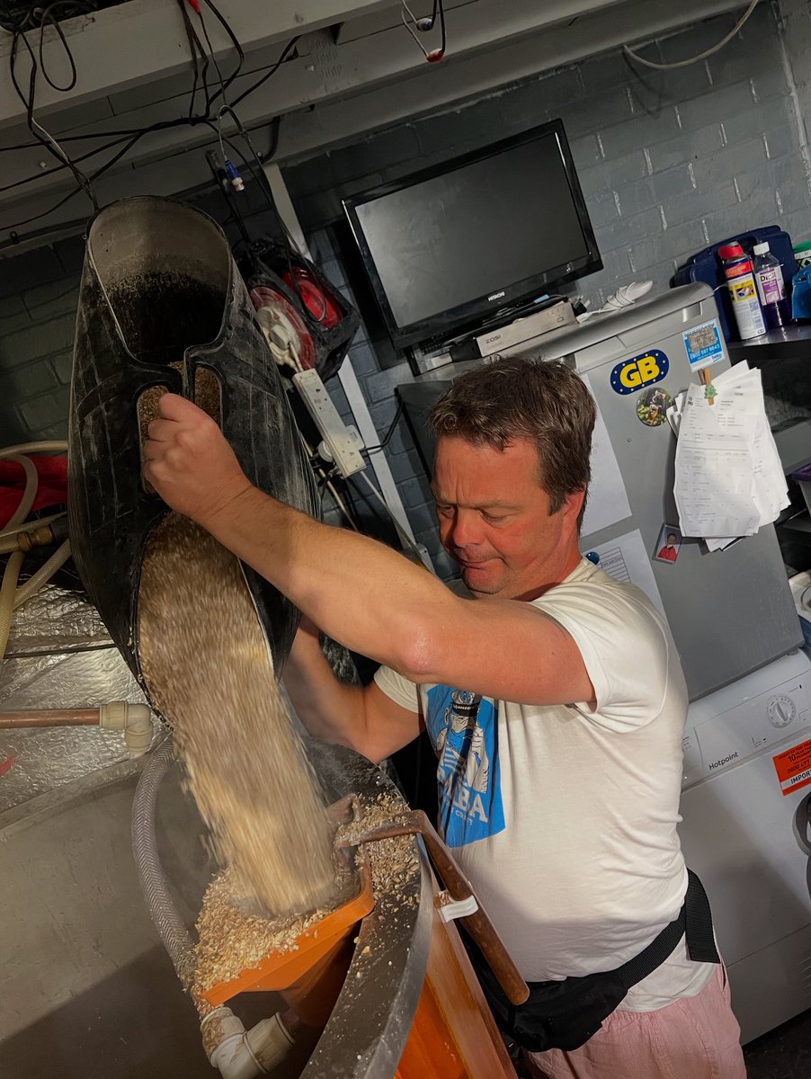 realaletoday's tweet photo. Brew Day with @dogswindow Brewery, Mashing in this morning for our Okie Dokey Loki IPA. For sale on 02/09/25 @nearestbeershop #dogwindow #craftbeer #beer #ale #IPA #Lager #realale #realaleguide #realalecraftbeer #simonmartinbeer https://t.co/CynrT4JaWL