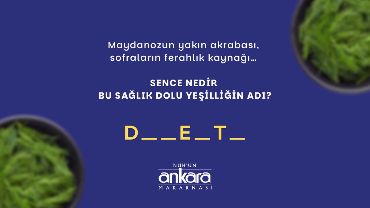 Nuh'un Ankara Makarnası tweet media