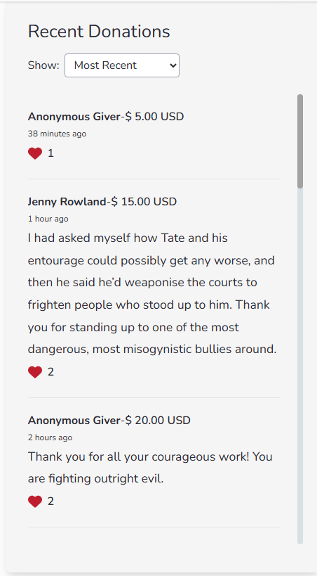 TheMilkBarTV's tweet photo. Thank you so much for the recent donations to help support out defence against Andrew Tate's lawsuit. Almost at $20k! Every cent counts.
Donate here: https://t.co/OBFo6c6Cgl https://t.co/t2eQKkhzvr