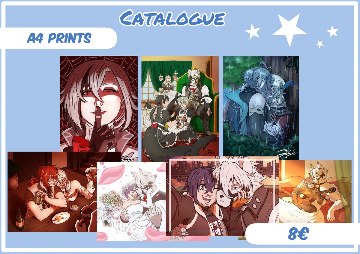 Delys_art's tweet photo. Ko-fi shop has now more products, like stickers and prints! Feel free to contact me for any questions!
Ko-Fi:https://t.co/J6uMVZ7Pc5
#kofi #shop #gadjets #merch #prints #keychains #stickers #zzzero #zenlesszonezero #genshinimpact #angelsofdeath #lycabelle #haikaveh #jeanluc https://t.co/xBf7FBTD8U