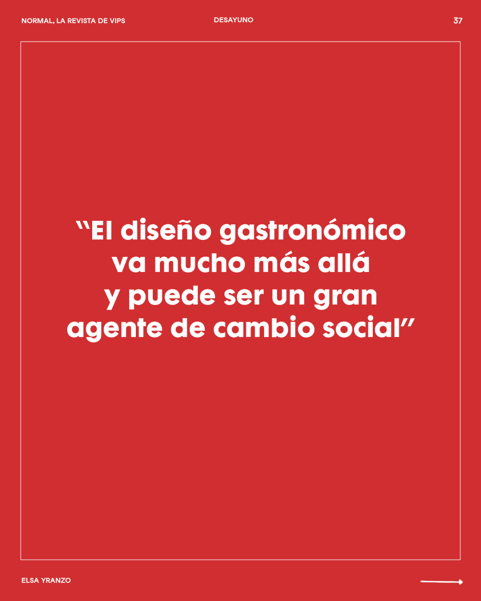 Cuando la comida se convierte en arte... 
Encuentra este artículo y mucho más en Normal #7. Descubre cuál es el VIPS con revistero más cercano a ti en el link de nuestro perfil.