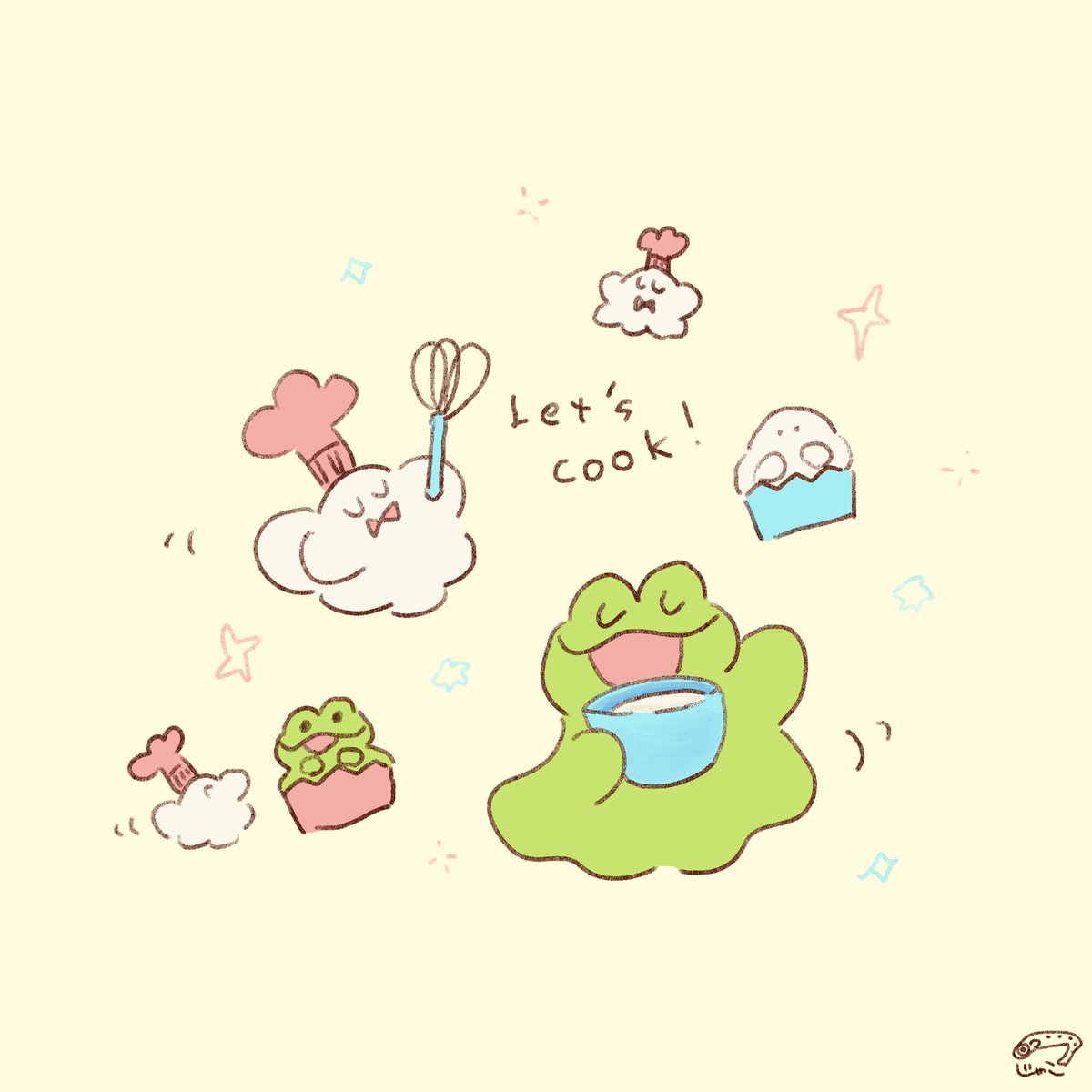 Let's cook!!!

#おばけろとおばけけ #ゆるいイラスト