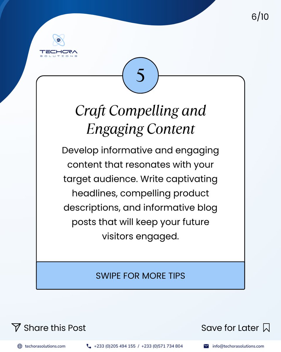 Techora_soln's tweet image. Ready to design a stunning website from scratch? Follow this step-by-step guide and learn how to design like a pro in ONE WEEK! 💻✨
#Techorasolutions #7DayChallenge #WebsiteDesign #DesignTips #WebDevelopment