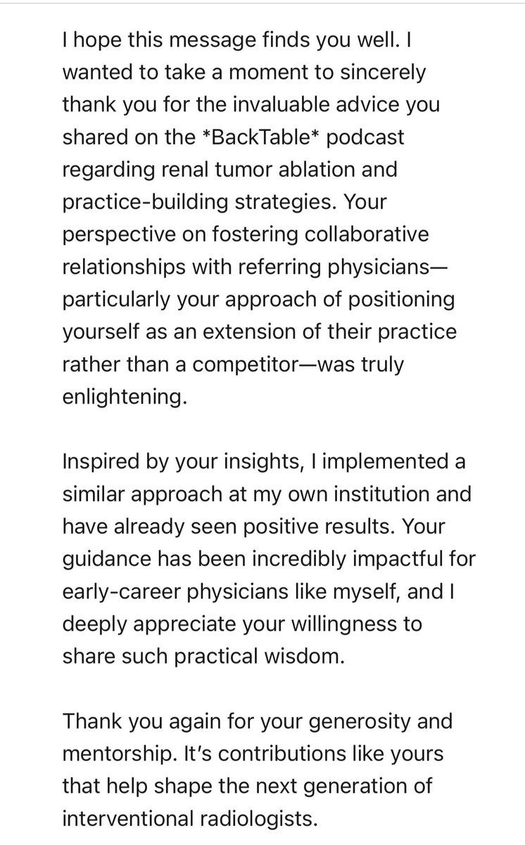 AJ Gunn (@ajgunnmd) on Twitter photo Received the nicest message from a practicing #IRad and totally made my day!
The ability to mentor and make difference for others in their lives and in their practice was a key driver for me in accepting this new role. Looking forward to great things <a href="/UKYRadiology/">UKY Radiology</a>. Received the nicest message from a practicing #IRad and totally made my day!
The ability to mentor and make difference for others in their lives and in their practice was a key driver for me in accepting this new role. Looking forward to great things <a href="/UKYRadiology/">UKY Radiology</a>.