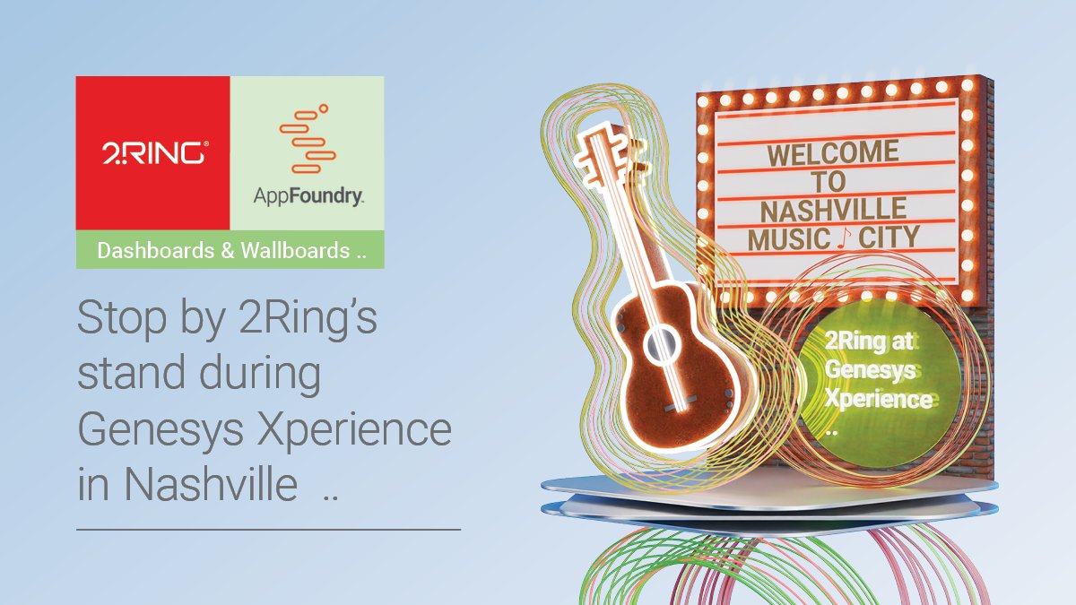 2RingCX's tweet image. We&apos;re just a few short weeks away! 🎉 #GenesysXperience is near! Stop by our booth for live demos, #realtimereporting and #CX insights and experience a product deep dive with our #2RingCX experts. See you in Nashville! 👋#CX