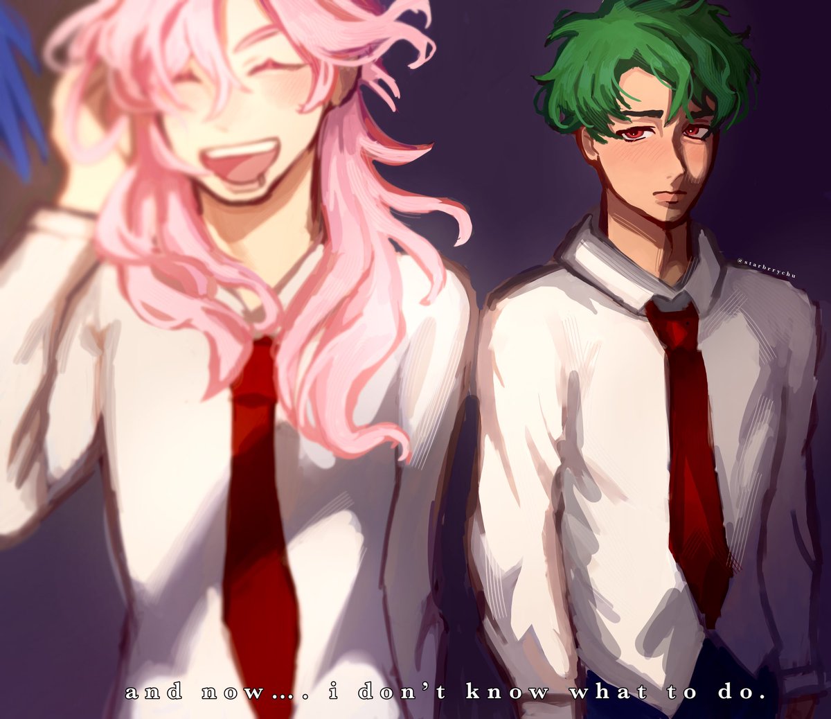 “and, now, i dont know what to do…” 4/6

the other parts might be postponed since theres a lot of schoolwork needed to be done 🥲🥲🥲 im gonna post some doodles though! #matchablossom #SK8THEINFINITY #SK8エスケーエイト #sk8 #gay