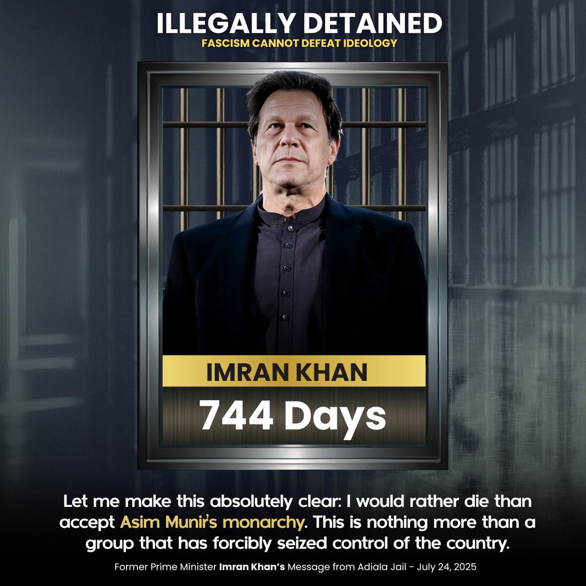 InsafPK's tweet photo. عمران خان سے معافی منگوانا چاہتے ہو اور اس کو قتل کی دھمکیاں دلواتے ہو؟
پھر سوچ لو!!!

تم سے پہلے وہ جو اک شخص یہاں تخت نشیں تھا
اس کو بھی اپنے خدا ہونے پہ اتنا ہی یقیں تھا

کوئی ٹھہرا ہو جو لوگوں کے مقابل تو بتاؤ
وہ کہاں ہیں کہ جنہیں ناز بہت اپنے تئیں تھا؟
#یوم_قائداعظم_16_اگست https://t.co/mTjdNk5aU0