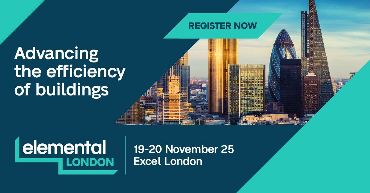 Visitor registration is now open for elementalLondon, coming to Excel London on 19-20 November. 200 exhibitors, 200+ speakers and over 4,000 visitors will gather to discuss advancing the efficiency of buildings. Register for your free ticket now: forms.reg.buzz/elemental-lond…