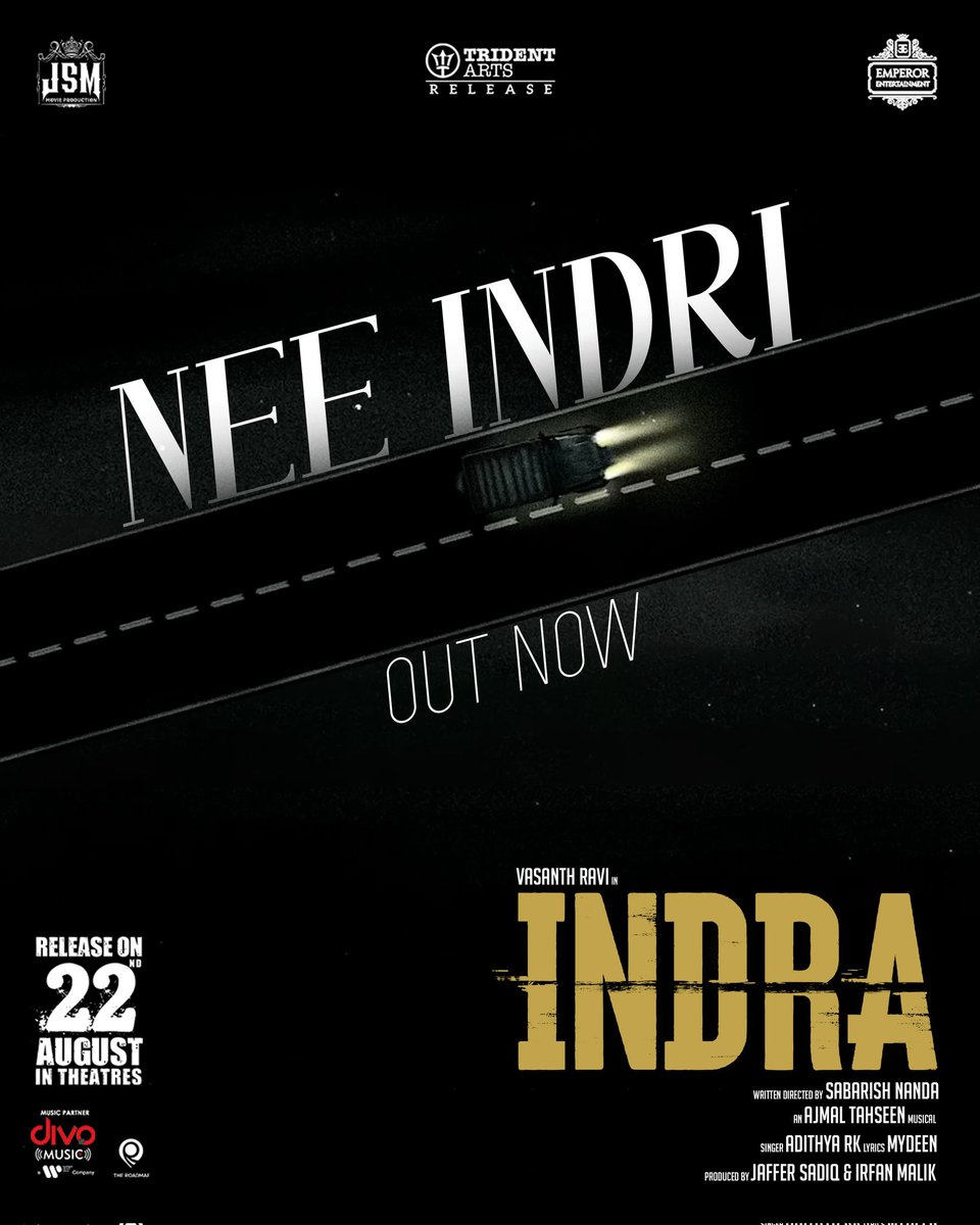 NeeIndri 4th Single Song From #INDRA❤️‍🩹🎧

▶️ youtu.be/XpZzm77g7bw

In Theatres From Aug 22nd 🎬
