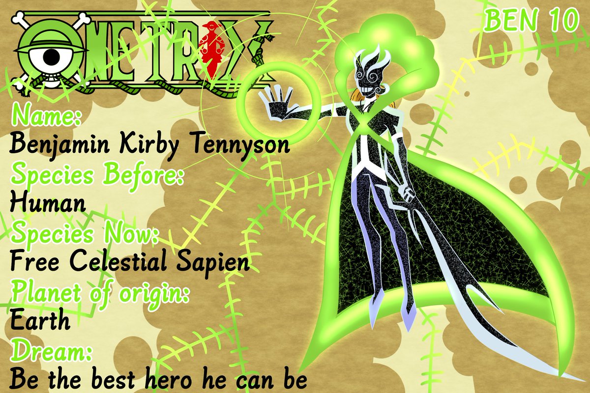 Started when One Piece did what it did.
He'll never stop till he makes them pay.
The Hero of Heroes.
The Warrior of Liberation.
One Trix Ben 10 !