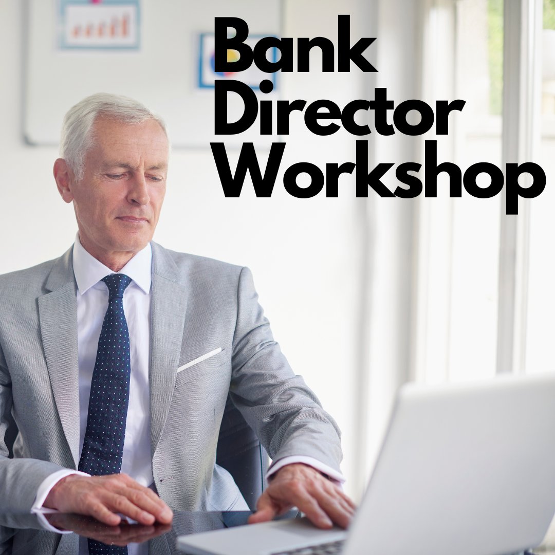 EDUCATION SPOTLIGHT: Bank Directors Workshop

This program will discuss the different roles of Management and the Board and what is expected of each Board member. 

For details: zurl.co/77lii