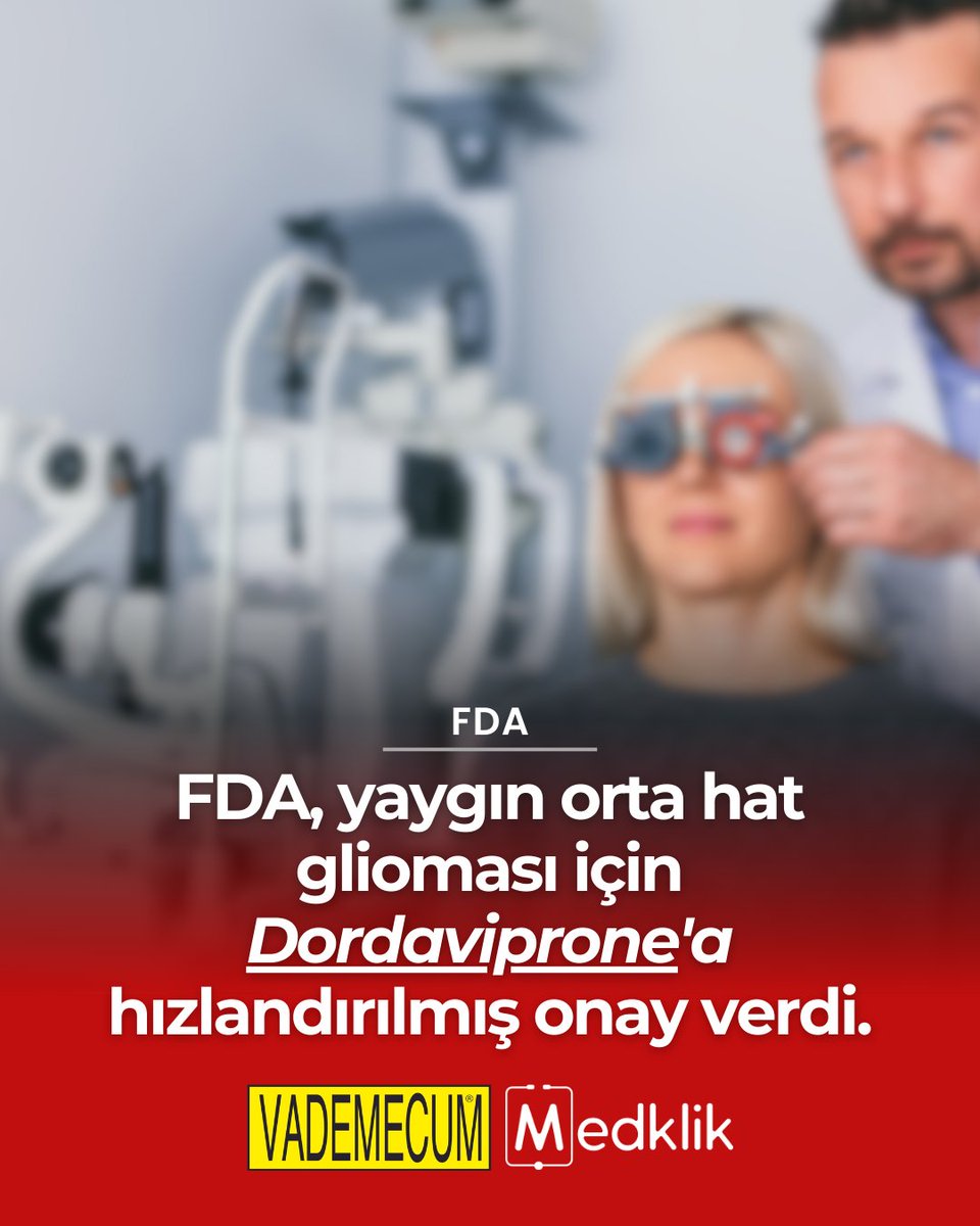 ⚡ 6 Ağustos 2025’te FDA Jazz Pharmaceuticals tarafından geliştirilen proteaz aktivatörü dordaviprone (Modeyso) adlı ilaca hızlandırılmış onay verdi.

👉fda.gov/drugs/resource…