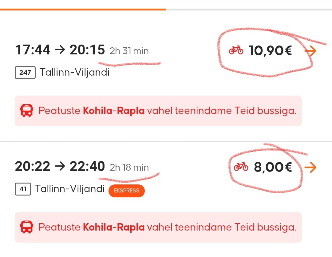 Tavaliselt on ekspressreis kallim.
Elron seevastu sõidutab ilmselt ajatariifiga.