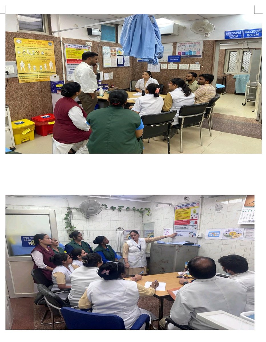 DMCentralDelhi's tweet photo. Dr NC Joshi memorial hospital conducted Mental health &amp; gratitude day, Talks, Thank you cards, Reflection session and Segregation colour coding drill. 
#swachhtaabhiyan2025 #delhikokoodeseazadi https://t.co/IIZWFm5m4i