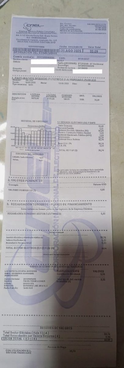 veritov2022's tweet photo. @servicioscnelep @DanielNoboaOk @paultutiven hasta cuando nos roba cnel nunca me han cortado la luz y me estan cobrando reconexion, sr presidente son peor que banco si uno se atrasa te cobran 12 dolares que es mora que les pasa dejen de robarnos, reestructure el cnel hay ratas https://t.co/qDwoEO6n9a