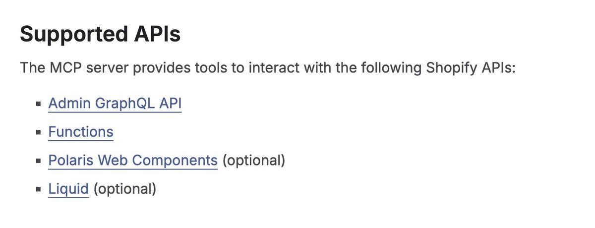 e_hack_tech's tweet image. Shopifyのdev mcpにLiquidが追加されている。
Figmaもmcpに対応したし、ストア構築をAIに完全に任せられる未来がもう来てますね。