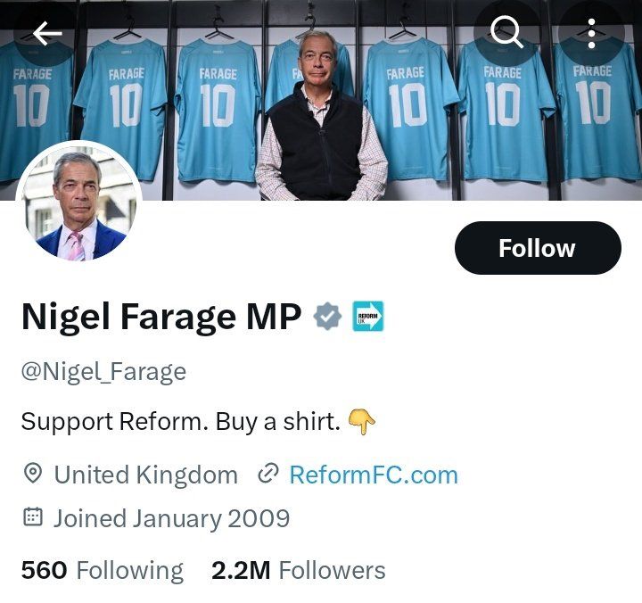 Incidentally, I have a side hustle in the T-shirt business.

Reform claim the T-shirts are UK manufactured. Having done a lot of research into the sector, I think that’s unlikely. 

Printed in the UK, probably. Manufactured? Almost certainly not.

I’m pretty sure this is a lie.