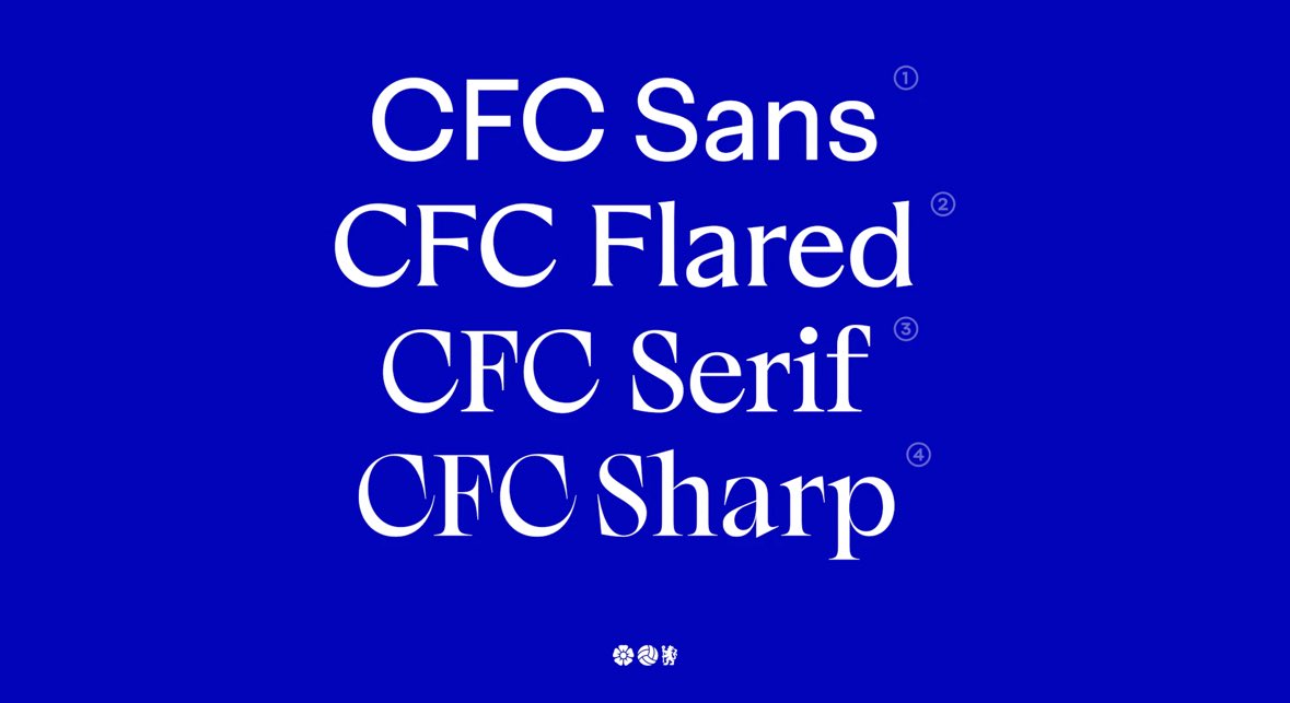 alauracriativa's tweet image. meio que to obcecada pela nova tipografia do Chelsea pela F37 Foundry/Uncommon