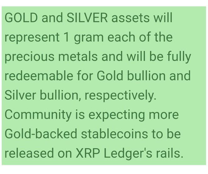 RIPPLE 🫱🏽‍🫲🏾 GOLD 🫱🏽‍🫲🏾 SILVER 

💥XRP LEDGER TO ADOPT TOKENISED GOLD, SILVER in Q3, 2025🤯🤯🤯💥