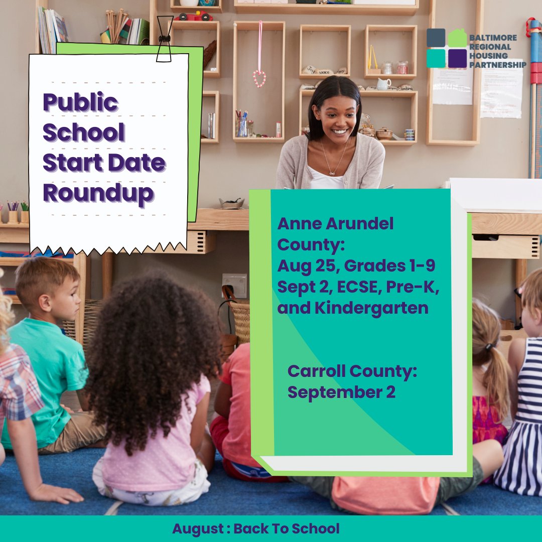 Back to School season is well underway! As preparation gets increasingly hectic, it is essential to keep school starts dates at the forefront of our minds. To help you keep track of these dates, here are the opening dates for public schools in the Baltimore region!