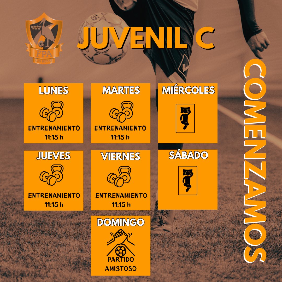 Planning del 18 al 24 de agosto de nuestro equipos:

JUVENIL A
JUVENIL B
JUVENIL C

💪🏼🍊🧡