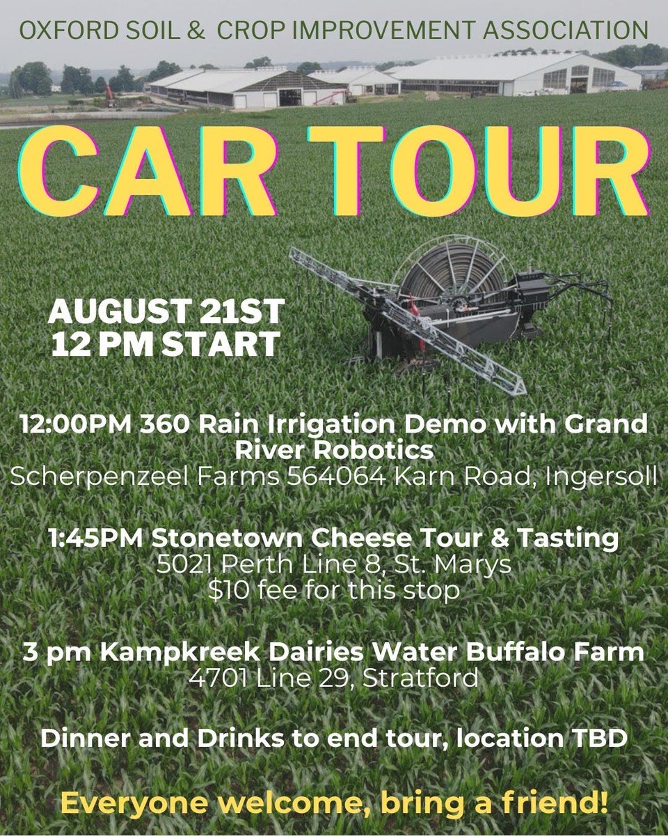 Join us for a car tour to see the 360 Rain in action and other great stops!  THIS Thursday!  <a href="/TVRSCIA/">Cathy Dibble</a>