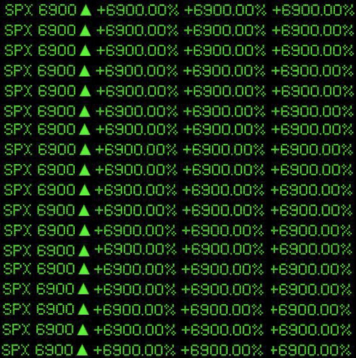 Ever Wondered What Happens When the Stock Market Flips?

#SPX6900 looks like a mission coin at first glance. Flip the stock market. Clear goal. Big target. But that frame misses the point.

Missions/movements usually die when the mission ends. Hit the target, story over. But SPX