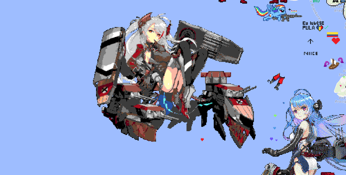 And that is Prinz Eugen done! We have used a different shading technique, without dithering this time, and I think it looks much better. Will definitely remake Helena with the new shading style to make her look even more beautiful~ 💙