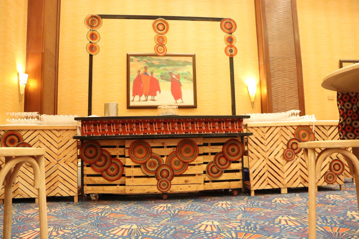sunflowerke_ltd's tweet photo. "Prestige Club Global Launch at Nairobi Serena Hotel"

The bar set-up was magnificent. The African decor was in line with the theme of the #launch. Did you know that you can hire out these sturdy pallet bars for your event? WhatsApp/call 0722 790 632 or 0705 430 415.

#palletbar https://t.co/q88gbt80kt