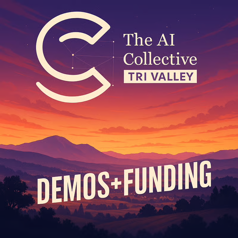 I’m excited to invite you to tomorrow’s family-friendly AI meetup in San Ramon. Huge thanks to Jessie Chen, our AI Collective Chapter Lead, who kicked off the Tri-Valley chapter and is the driving force behind this event. Jessie, you’re building real community here.

Founders,