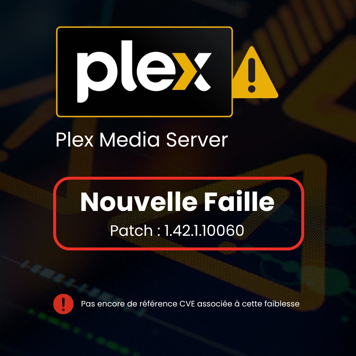 ITConnect_fr's tweet image. 🛑 Plex Media Server

🩹 Une faille de sécurité a été corrigée dans Plex Media Server, le célèbre Media Center que vous utilisez peut être à la maison... 

🧷 Plus d'infos sur IT-Connect : it-connect.fr/patchez-plex-m…

#Plex #MediaCenter #cybersecurity #infosec
