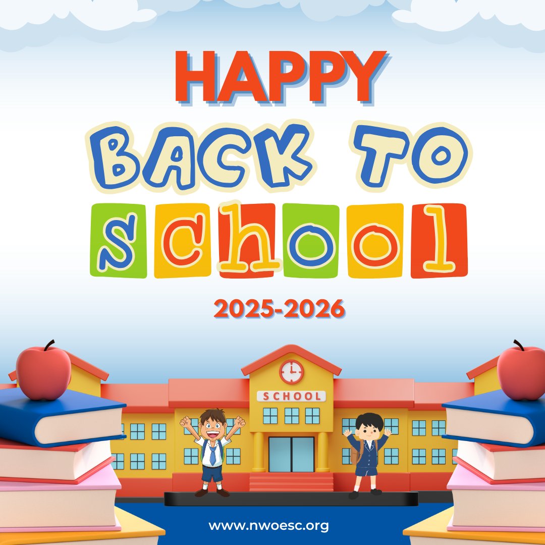 As many head back to school this week, the NwOESC wishes all school districts an AMAZING 25-26 school year!