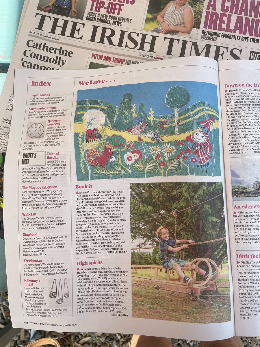 My new picturebook is featured in The Irish Times Weekend. Thank you <a href="/IrishTimes/">The Irish Times</a> <a href="/SorchaPollak/">Sorcha Pollak</a>