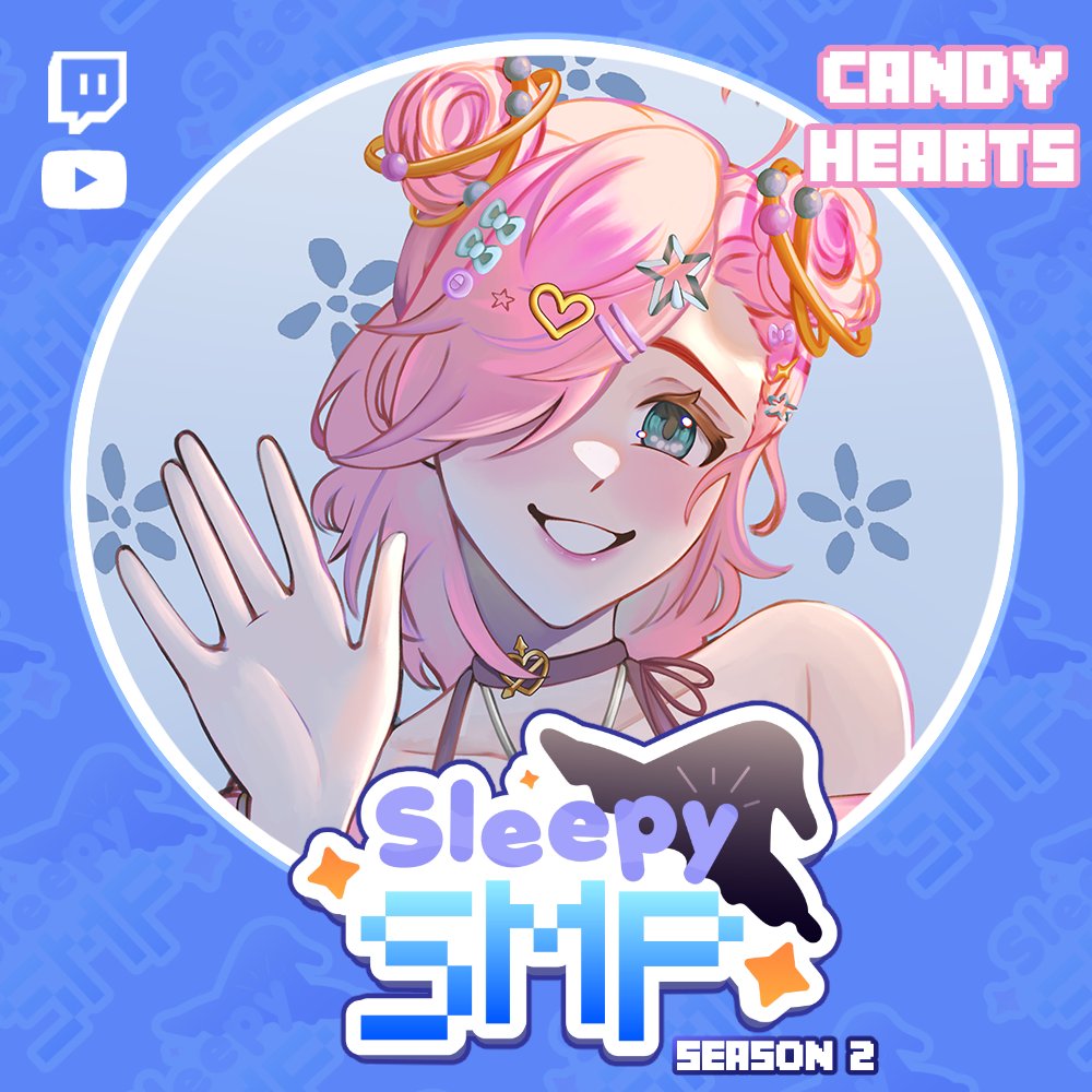 Candy Hearts 🩷✨️ Witchy or not-so witchy Vtuber (@c4ndy_hearts) on Twitter photo Hi guys I will be joining the SleepySMP this Wednesday at 9 PM EST!! Its gonna be a fun and exciting time meeting everyone!
I just want to thank <a href="/sleepydewpad/">Dew【 P-Uni🌸 】</a> and <a href="/ProjectUniVT/">Project Universe【P-Uni】🌌</a> for hosting this amazing server and I'm excited to see how things will turn out!! Hi guys I will be joining the SleepySMP this Wednesday at 9 PM EST!! Its gonna be a fun and exciting time meeting everyone!
I just want to thank <a href="/sleepydewpad/">Dew【 P-Uni🌸 】</a> and <a href="/ProjectUniVT/">Project Universe【P-Uni】🌌</a> for hosting this amazing server and I'm excited to see how things will turn out!!
