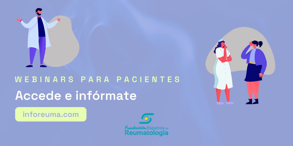 ☀️ Este verano, aprovecha esos ratos libres para cuidar de tu salud.

En la web de inforeuma encontrarás #webinars informativos gratuitos sobre diversos temas: ⬇️
🏃‍♀️ Ejercicio físico
🤰 Salud reproductiva y menopausia
👦 Enfermedades reumáticas en niños y adolescentes… ¡Y mucho