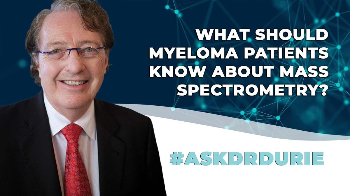 EasyM: Blood-based MRD for MM (@easym_test) on Twitter photo What is Mass Spectrometry and why does it matter for myeloma patients?
Myeloma expert Dr. Brian G.M. Durie from <a href="/IMFmyeloma/">International Myeloma Foundation</a> explains that mass spectrometry is a highly accurate test that can measure myeloma protein levels in blood and urine more precisely than current standard What is Mass Spectrometry and why does it matter for myeloma patients?
Myeloma expert Dr. Brian G.M. Durie from <a href="/IMFmyeloma/">International Myeloma Foundation</a> explains that mass spectrometry is a highly accurate test that can measure myeloma protein levels in blood and urine more precisely than current standard
