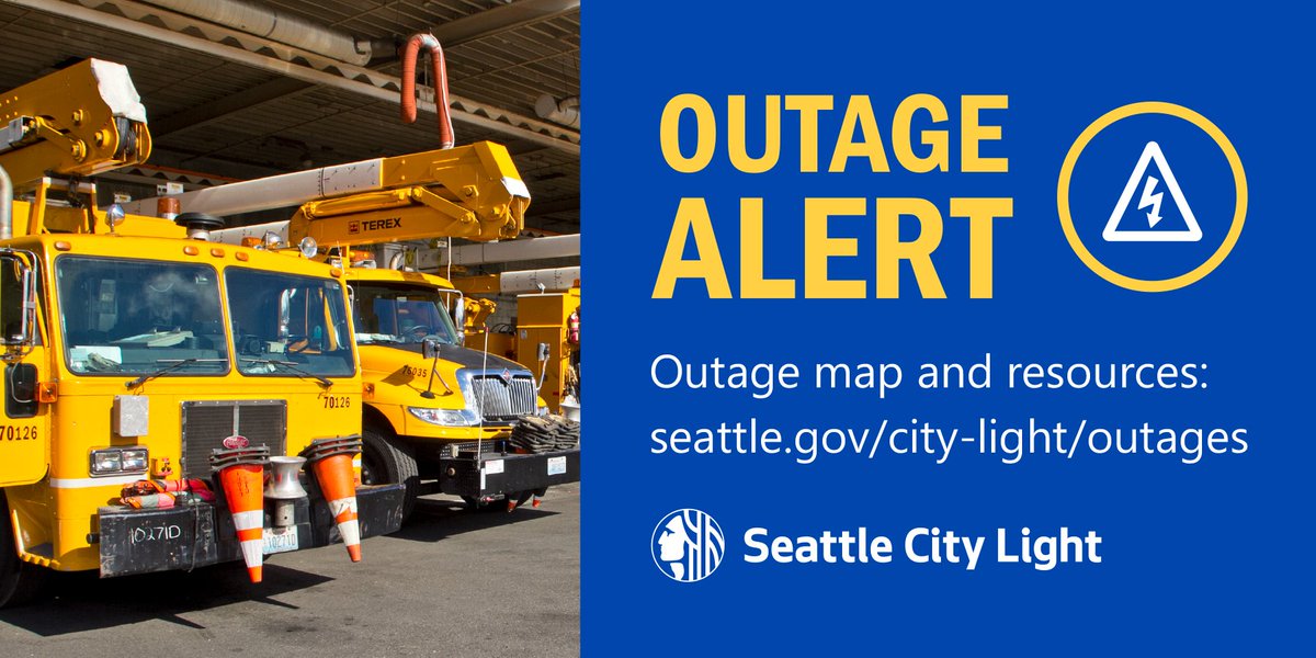 Crews are responding to an outage in the Queen Anne area affecting approx. 7,480 customers. The cause is under investigation, and an estimated time of restoration is yet to be determined. Follow along on our outage map at: seattle.gov/city-light/out….