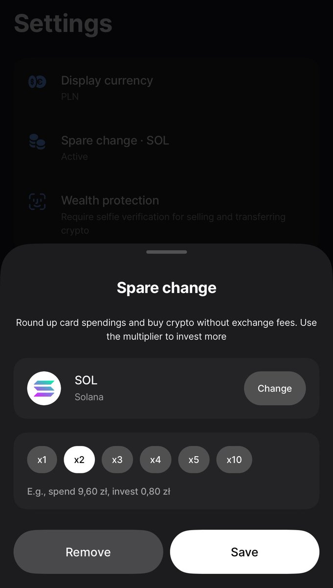 This is actually a cool feature in <a href="/RevolutApp/">Revolut</a> 

Every time i buy something i also buy a little of <a href="/solana/">Solana</a>