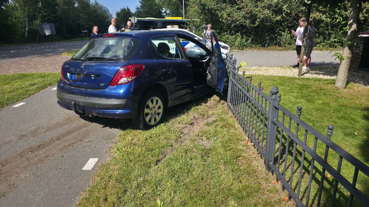 Aanrijding op De Koaten in Kootstertille
