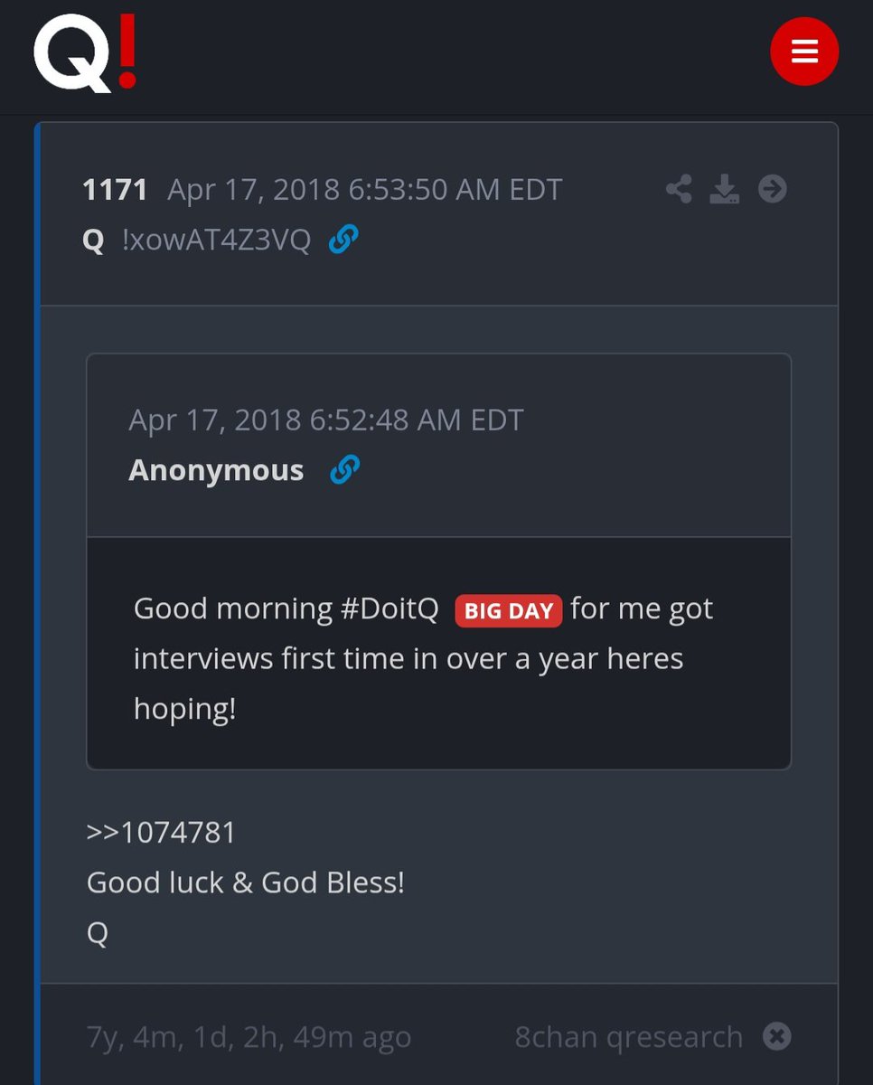 Lailapolooza_5D's tweet image. DROP 1171 &amp;lt;&amp;gt; 1711

#DoItQ BIG DAY

Good luck &amp;amp; God Bless! 
Q

You have a front row seat.
Enjoy the show.
Q

🎬🍿🍿🍿🍿🍿
