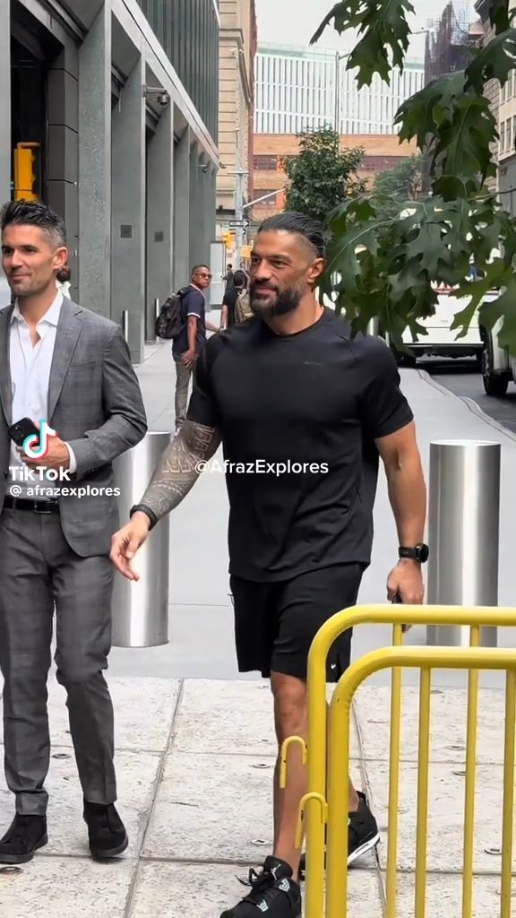 RomanR4Ever's tweet photo. This is my handsome King 🤴 
One &amp; only Roman Reigns 🔥🔥🔥🔥

#RomanReigns #ESPNFirstTake 

[📸 CR to afrazexplores/TikTok] https://t.co/wF3C1ovyH4