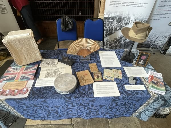 Such a pleasure to attend the VJ Day Service at St Mary’s Church on Friday with our FEPOW exhibition and related items from the collection. HRH The Duke of Gloucester, HRH The Duchess of Gloucester and Clare, Countess of Euston were in attendance!