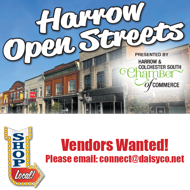 VENDORS WANTED!

Our second Harrow Open Streets of the year is scheduled for Friday September 26th and we're looking for vendors!

Please reach out to Nancy Burke at connect@daisyco.net for details.