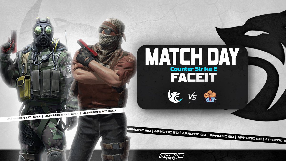 AphoticOfficial's tweet photo. GAME Day Monday for our Aphotic CS2 team in @FACEITcs !

Aphotic Esports    
🆚
MUFFIN MEN

Tune in at 8:30pm EST 
Twitch: Muzic__       

Powered by: @TheRogueEnergy
Code: AphoticGo       

Our roster 
👑@Muzic__CS 
🔥@DUMBYIDIOTX
🔥@SpartanShockX 
🔥@BillyCS2_
🔥 @lilPrinter 

#CS2 #Counterstrike #counterstrike2 #Clips #EsportsNews #GamingNews #counterstrike2 @CounterStrike
