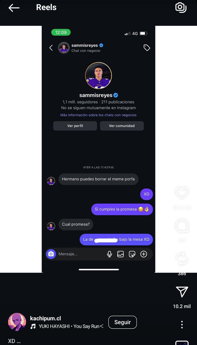 ivan_eht_nioj's tweet photo. Sammis Reyes pidiendo por DM que borren los memes de él, y con esto da lugar a un nuevo meme de él. XD https://t.co/OKAKgHUecK