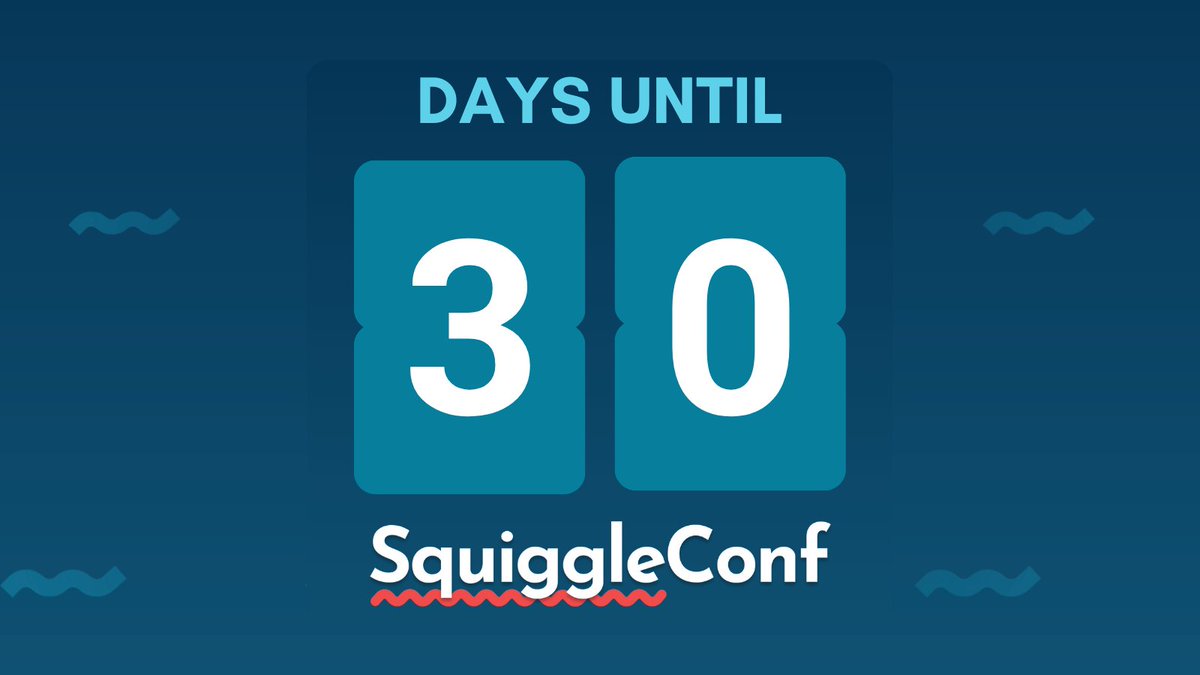 SquiggleConf's tweet image. 30 days until SquiggleConf 2025!
Get your tickets now, and you'll have a lovely printed badge with your name. Wait too long, and perhaps not. Move it or lose it!