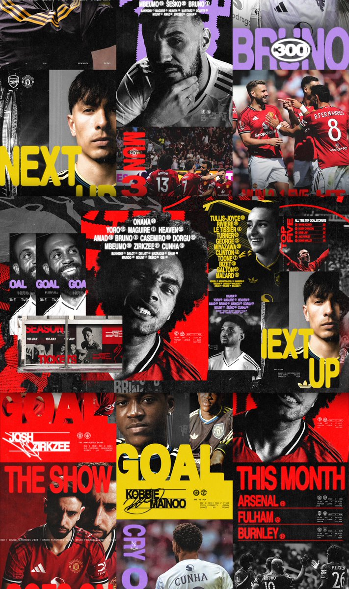 visuallymax's tweet image. Seasonal brand concept @ManUtd 25/26 🇾🇪 

An assertive &amp;amp; expressive identity spanning across social, marketing, and hospitality. Defined by impactful typography and editorial layouts. Embracing United's attitude, from the streets to the stands.

Collab w/@DBan_ 

#SMSports #MUFC