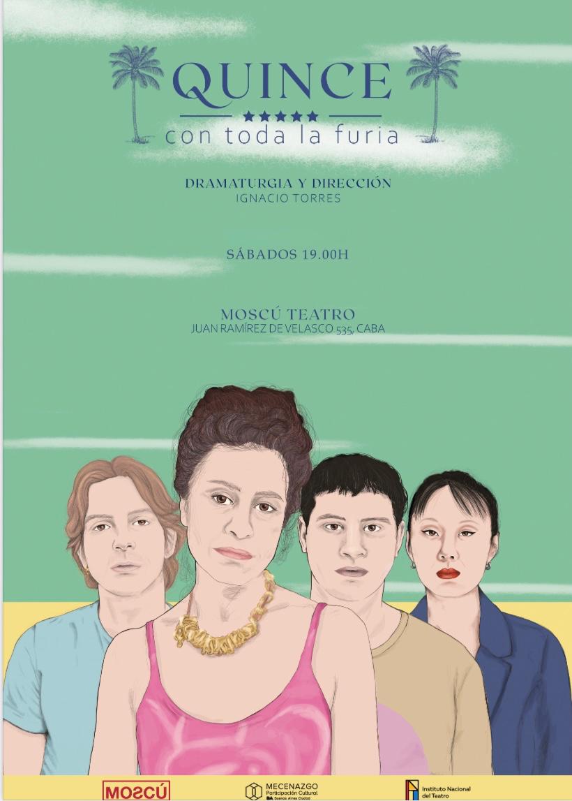 Buen lunes! Nos quedan solo dos funciones! Sí! Este sábado anteúltima función!
Quince con toda la furia
Sábado 19hs en Moscú Teatro.
Te esperamos!!
