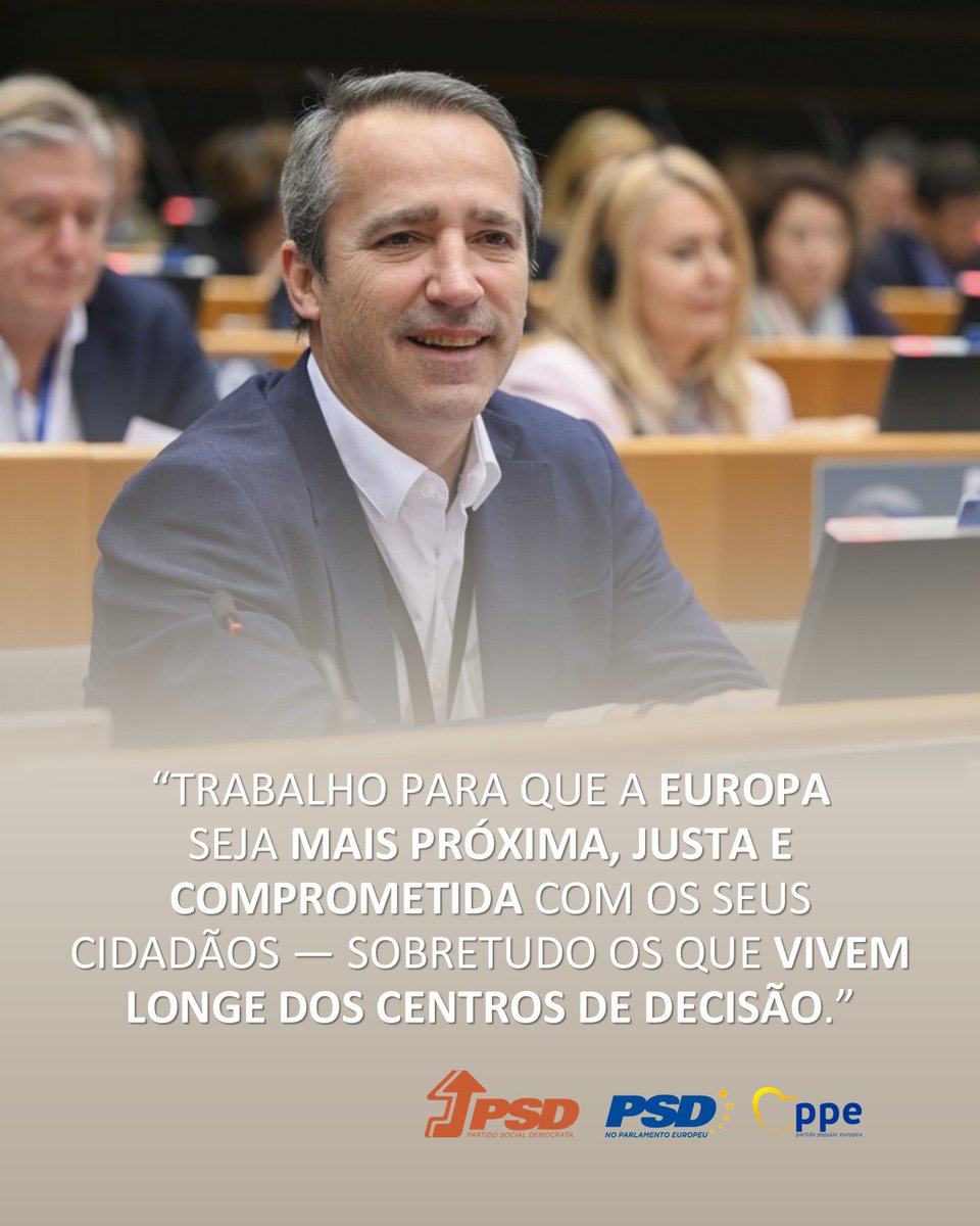 Sérgio Humberto (@sergiohumberto_) on Twitter photo “Trabalho para que a Europa seja mais próxima, justa e comprometida com os seus cidadãos — sobretudo os que vivem longe dos centros de decisão.” — Sérgio Humberto
A coesão europeia não pode ser apenas uma ideia.
#PortugalNaEuropa #EuropaParaTodos
<a href="/ppdpsd/">PSD</a> <a href="/psdparleuropeu/">PSD no Parlamento Europeu</a> <a href="/EPPGroup/">EPP Group</a> “Trabalho para que a Europa seja mais próxima, justa e comprometida com os seus cidadãos — sobretudo os que vivem longe dos centros de decisão.” — Sérgio Humberto
A coesão europeia não pode ser apenas uma ideia.
#PortugalNaEuropa #EuropaParaTodos
<a href="/ppdpsd/">PSD</a> <a href="/psdparleuropeu/">PSD no Parlamento Europeu</a> <a href="/EPPGroup/">EPP Group</a>